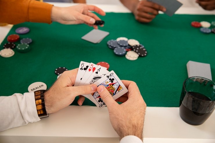 Tampilan meja Dragon Tiger di studio live dealer elang spin